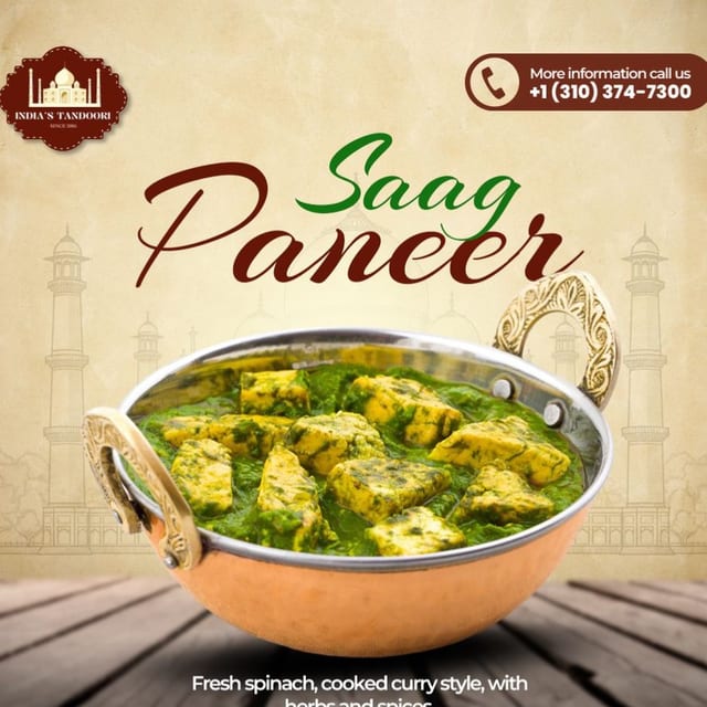 14d. Saag Paneer.
